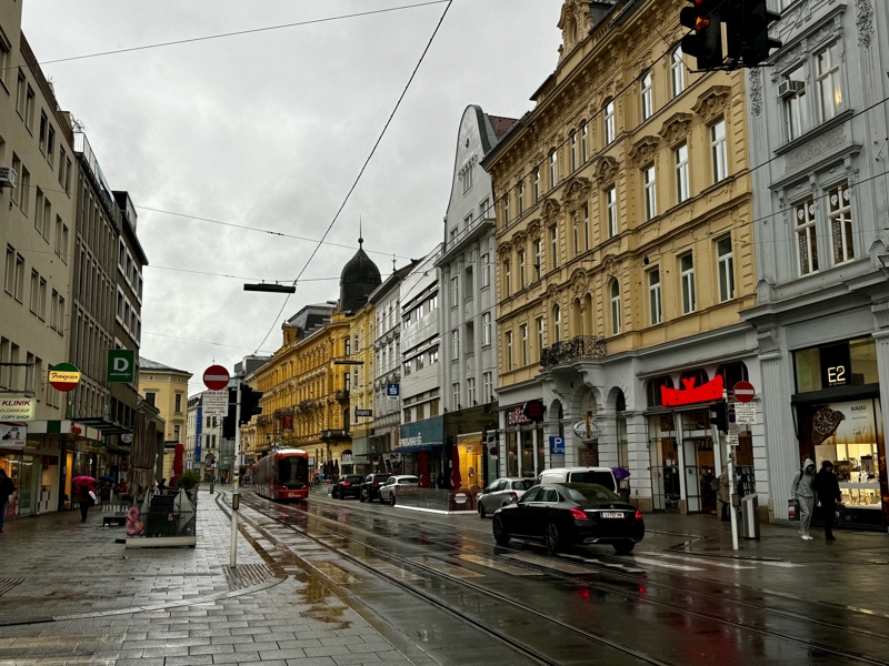 Linz, Austria in the rain Linz, Austria in the rain