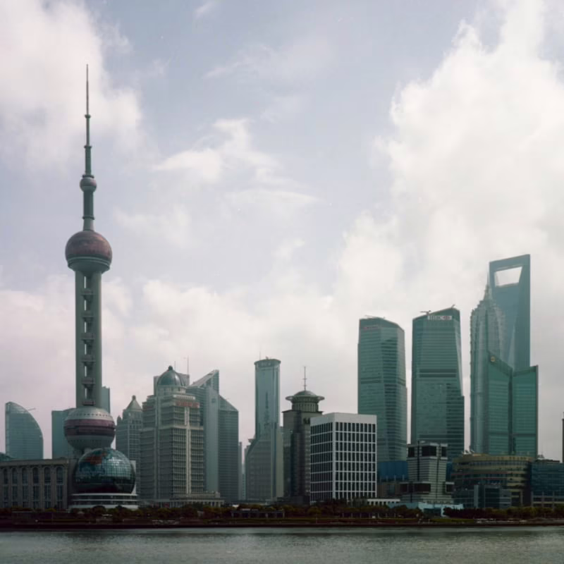 Across the river from the Bund, Pudong is futuristic, especially at night.