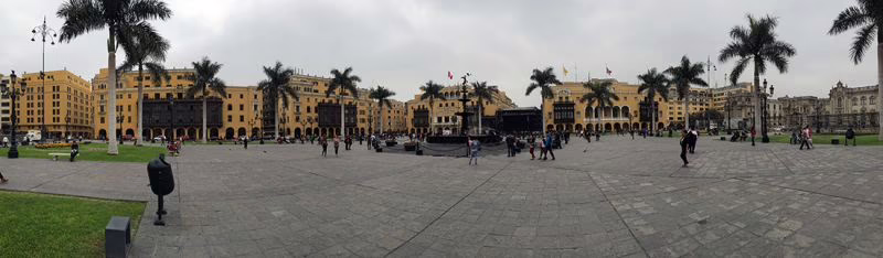 Historic Lima It was a bit of a hike to get here but worth it. We were asked by some local high-school students if they could practice English with us. I got that in China too.